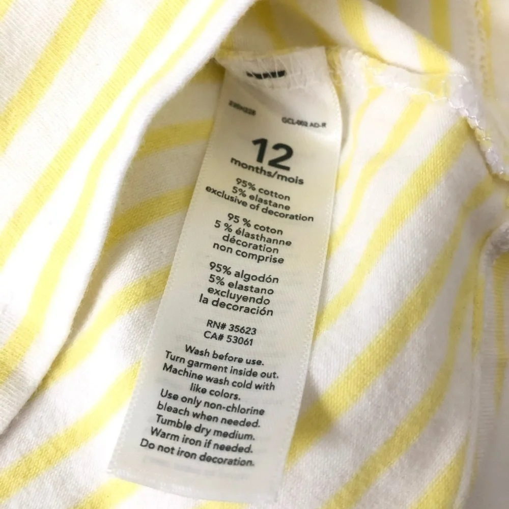 Carter’s Baby Girl Ruffle Sleeveless Top Size 12 Months